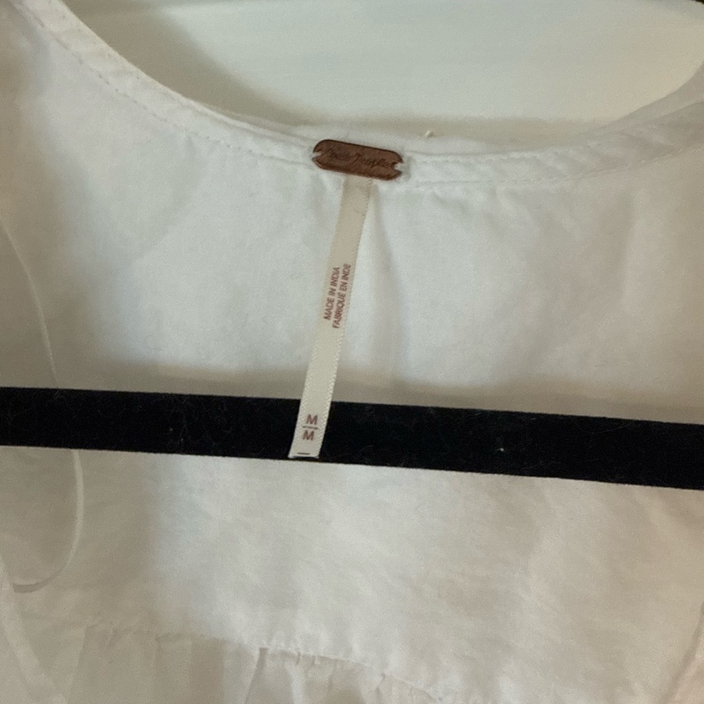 Free People White Eyelet Blouse - Picture 6 of 9